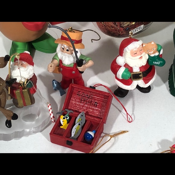 15 PC Vintage Christmas Ornament Collection LOT
